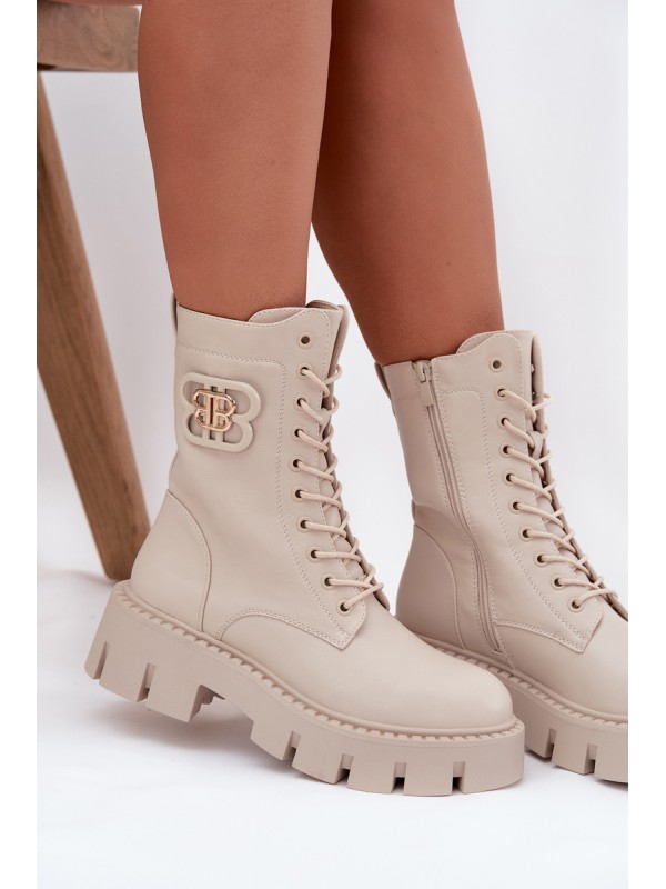 Insulated workery women's with decoration light beige Melisse