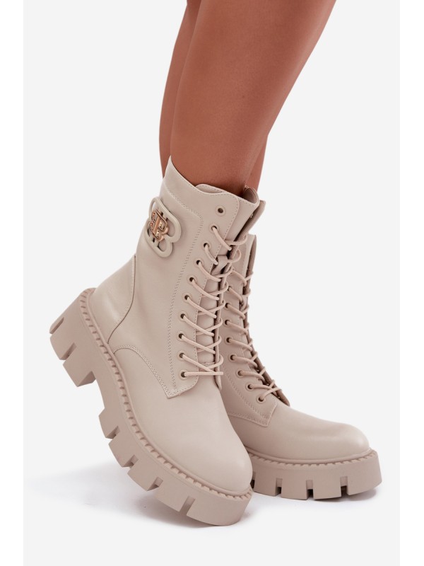 Insulated workery women's with decoration light beige Melisse