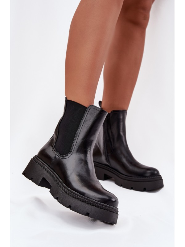 Insulated ankle boots with zipper Black Niviane