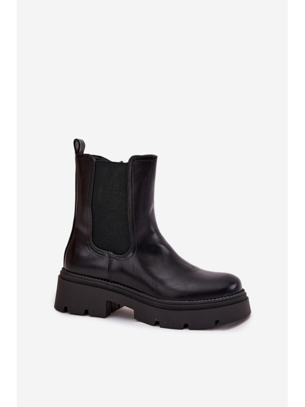 Insulated ankle boots with zipper Black Niviane