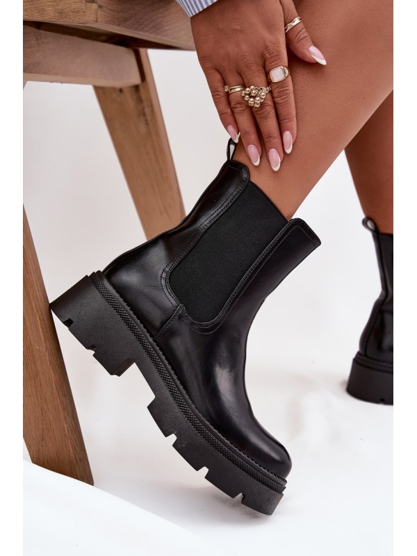 Insulated ankle boots with zipper Black Niviane