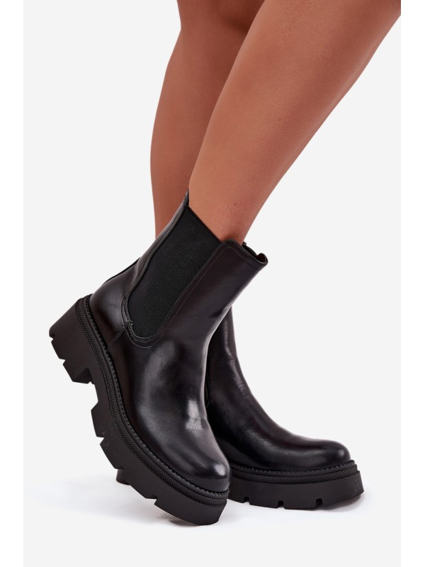 Insulated ankle boots with zipper Black Niviane