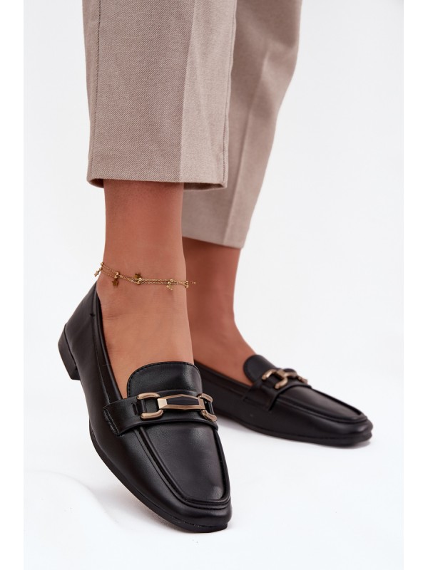 Women's Loafers Shoes With Decoration Black Priscelle 2