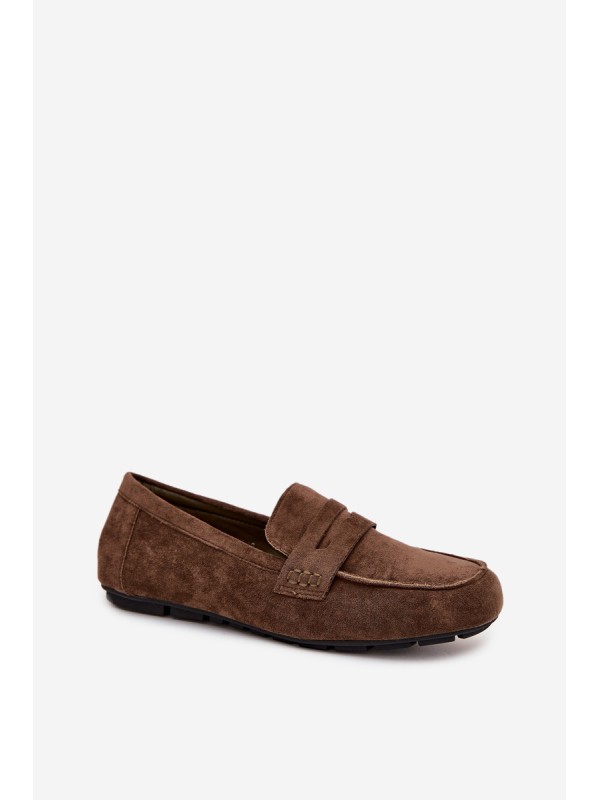 Loafers Moccasins Ladies Flat Dark Green Soreline