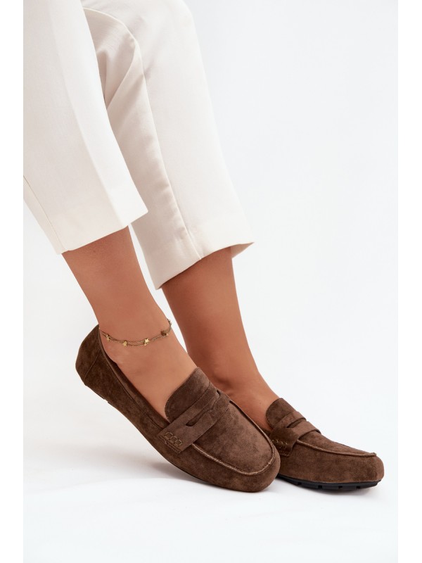 Loafers Moccasins Ladies Flat Dark Green Soreline