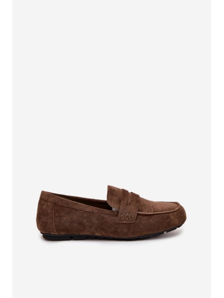Loafers Moccasins Ladies Flat Dark Green Soreline