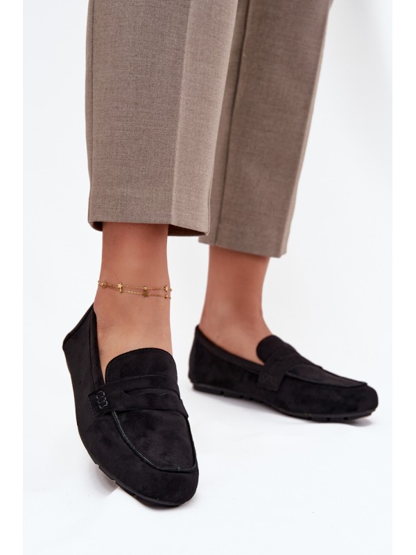 Loafers Moccasins Women's Flat Black Soreline