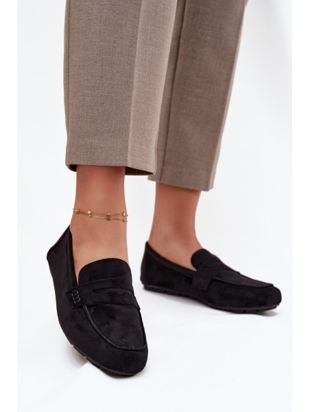 Loafers Moccasins Women's Flat Black Soreline