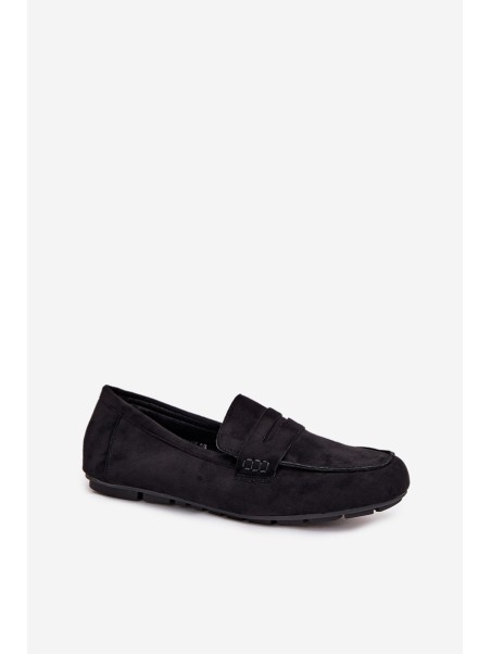 Loafers Moccasins Women's Flat Black Soreline