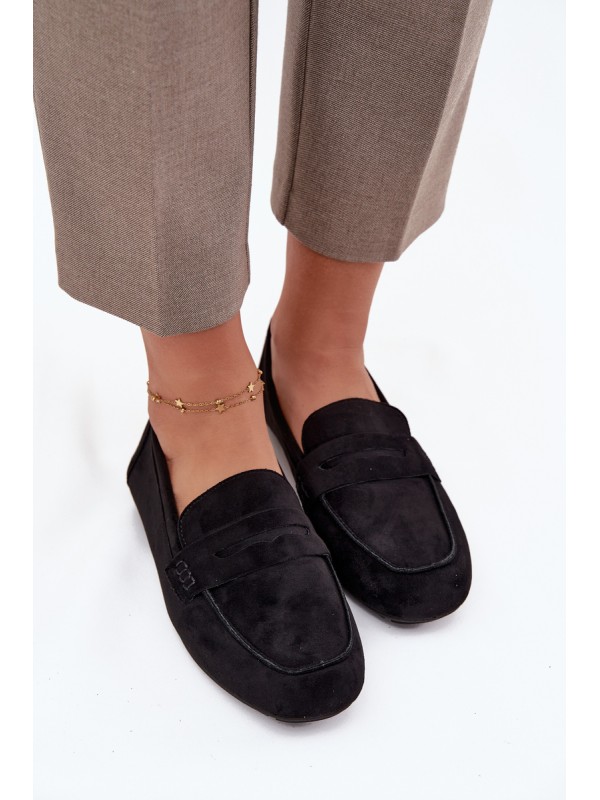 Loafers Moccasins Women's Flat Black Soreline