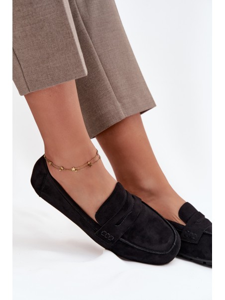Loafers Moccasins Women's Flat Black Soreline