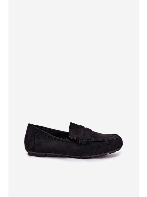 Loafers Moccasins Women's Flat Black Soreline