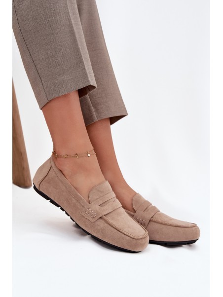 Loafers Moccasins Women's Flat Beige Soreline