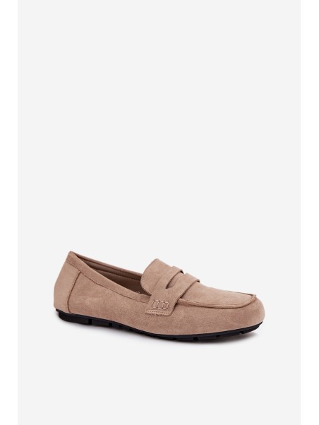 Loafers Moccasins Women's Flat Beige Soreline