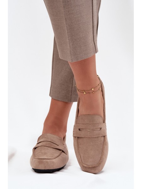 Loafers Moccasins Women's Flat Beige Soreline