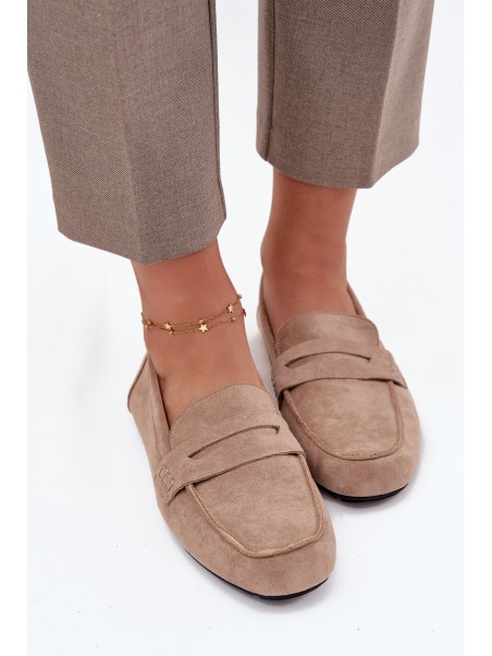 Loafers Moccasins Women's Flat Beige Soreline