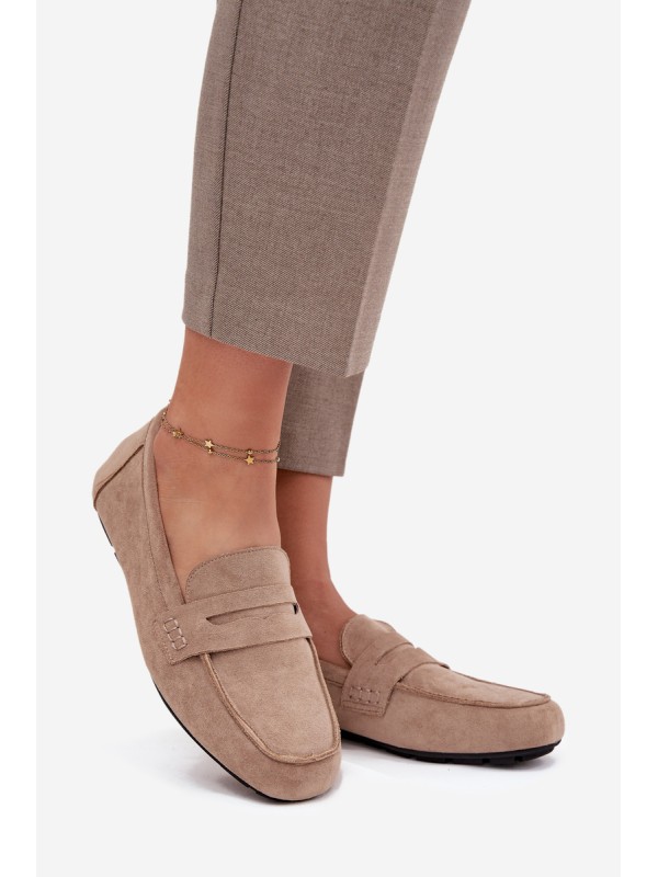 Loafers Moccasins Women's Flat Beige Soreline