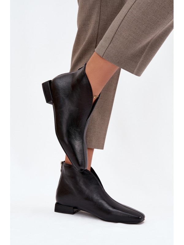 Women's ankle boots with delicate heels black Elvienne