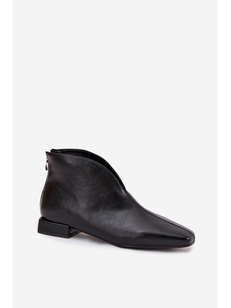 Women's ankle boots with delicate heels black Elvienne