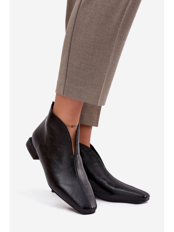 Women's ankle boots with delicate heels black Elvienne