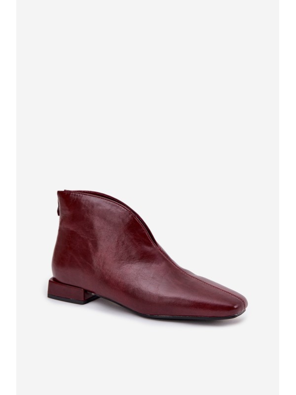 Women's ankle boots with delicate heel Bordeaux Elvienne