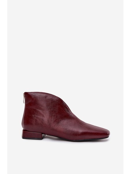 Women's ankle boots with delicate heel Bordeaux Elvienne