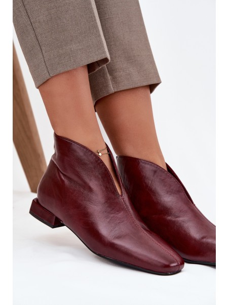 Women's ankle boots with delicate heel Bordeaux Elvienne