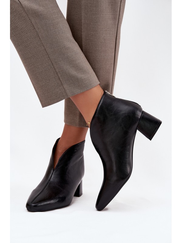 Eco Leather Women's Boots High Heels Black Rylina