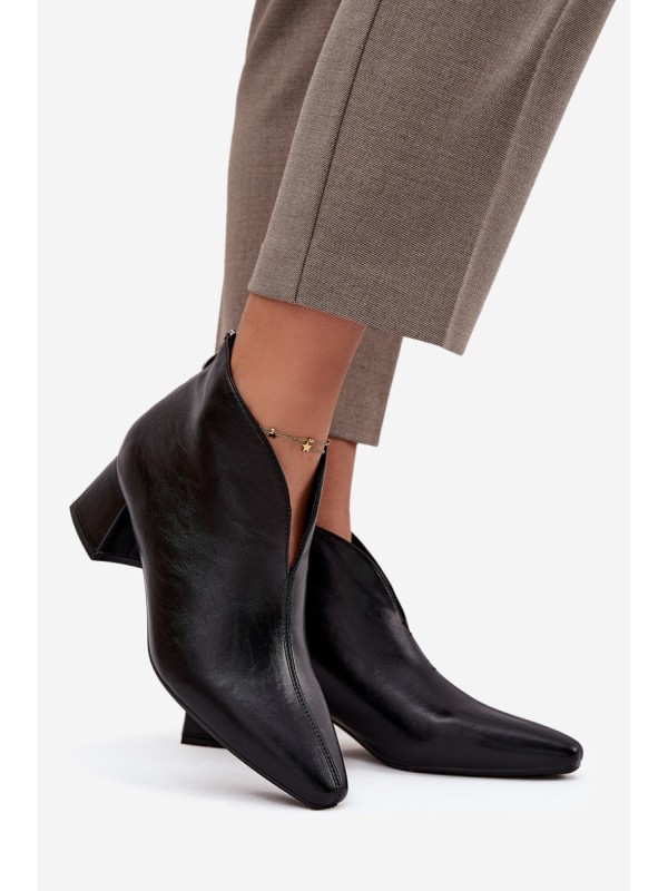 Eco Leather Women's Boots High Heels Black Rylina
