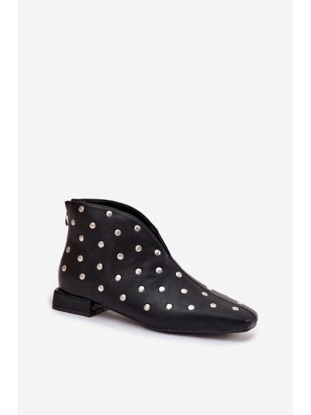 Women's ankle boots with delicate heels black Elvienne