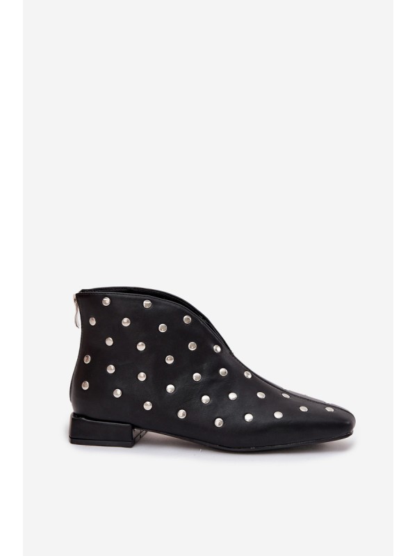 Women's ankle boots with delicate heels black Elvienne