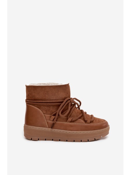 Women's Snow Boots with Lacing Camel Rebekah