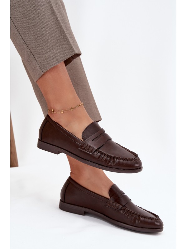 Women's Loafers Eco Leather Brown Lilith