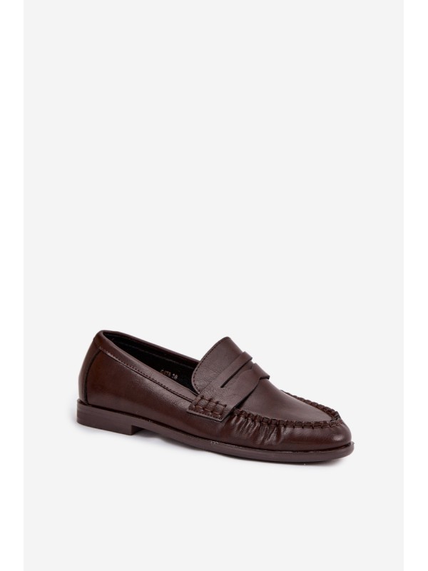 Women's Loafers Eco Leather Brown Lilith