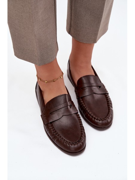 Women's Loafers Eco Leather Brown Lilith