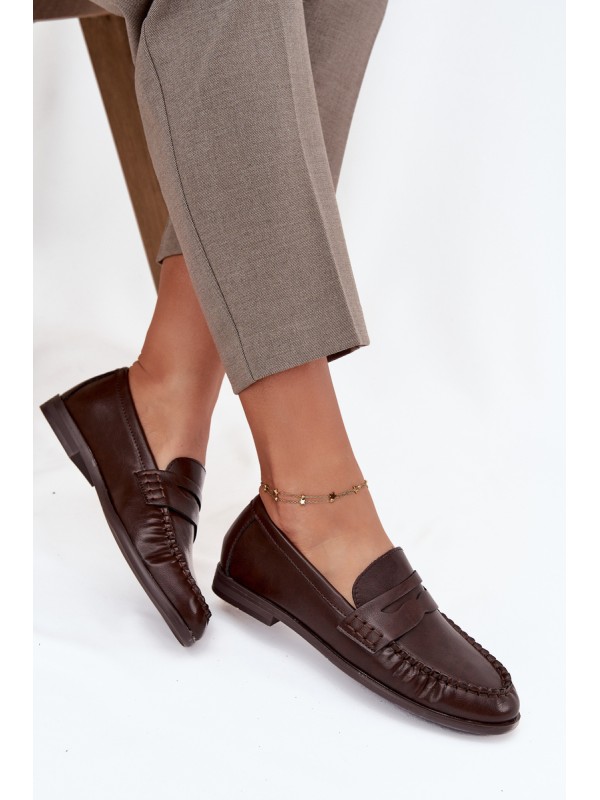 Women's Loafers Eco Leather Brown Lilith