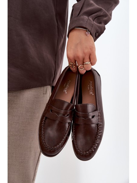 Women's Loafers Eco Leather Brown Lilith