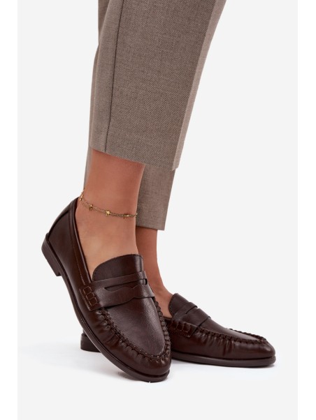 Women's Loafers Eco Leather Brown Lilith
