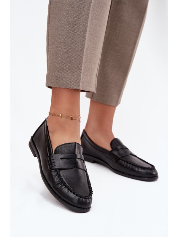 Women Loafers Made of Eco Leather Black Lilith 2