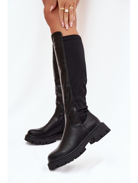 Insulated Women's Boots with Zipper Black Harlina