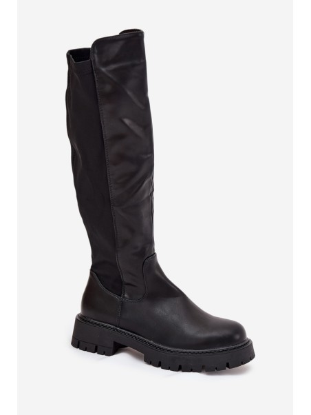 Insulated Women's Boots with Zipper Black Harlina