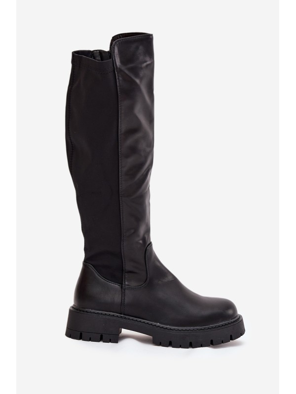 Insulated Women's Boots with Zipper Black Harlina