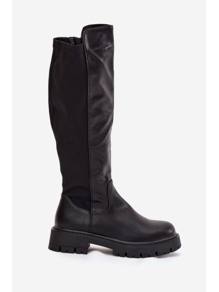 Insulated Women's Boots with Zipper Black Harlina