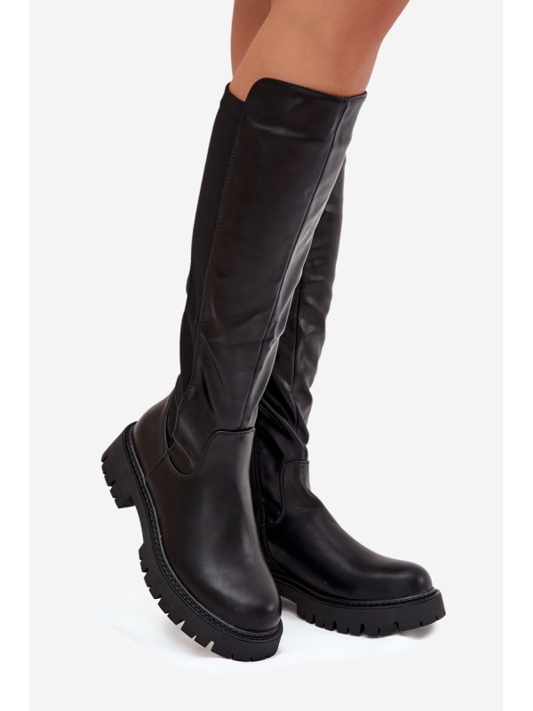 Insulated Women's Boots with Zipper Black Harlina