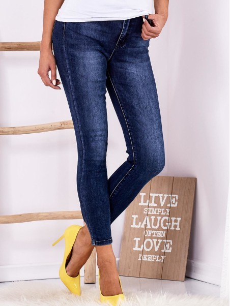 Spodnie jeans-JMP-SP-BE1124.08-ciemny niebieski