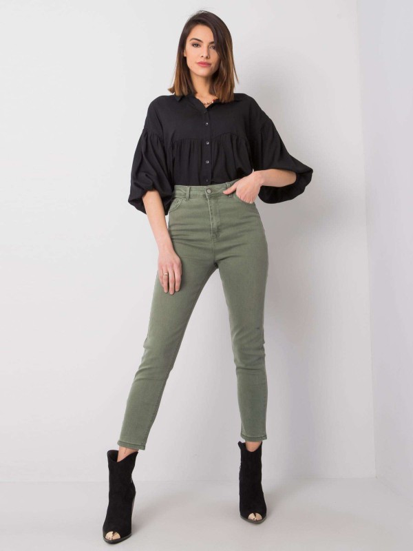 Spodnie jeans-319-SP-6056.43-khaki
