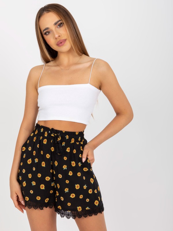Szorty-D73771M62233KA-czarny 2