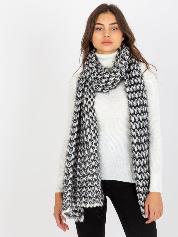 Szalik-AT-SZ-3710.88-biało-czarny 2