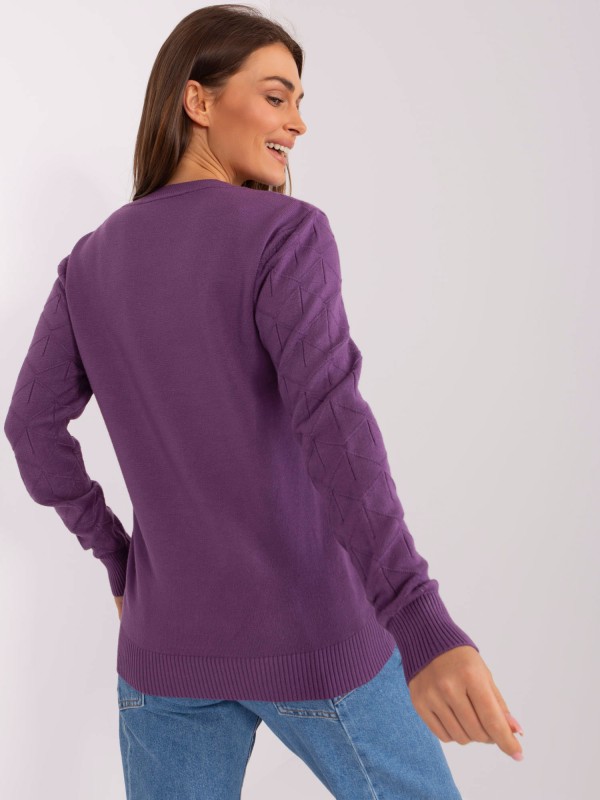 Sweter-AT-SW-232901.25X-fioletowy 2