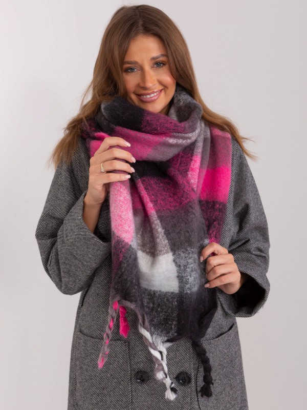 Szalik-AT-SZ-2313501.97-czarno-różowy 2